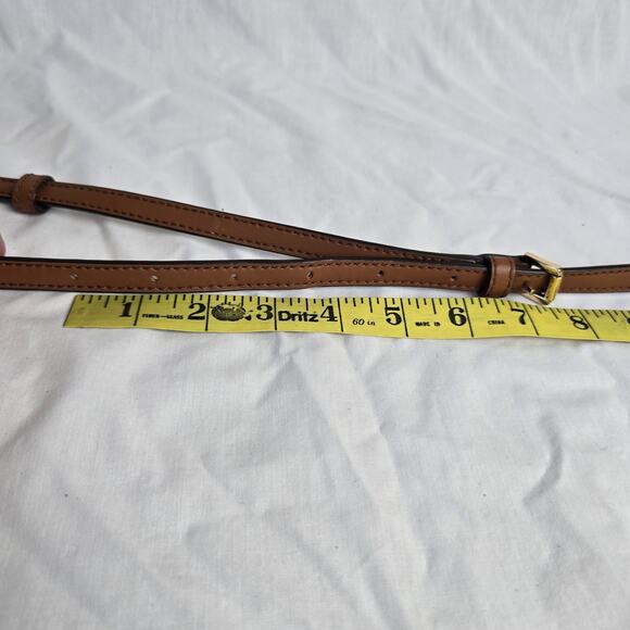 Michael Kors Jane Large Brown Pebbled Leather Clutch Crossbody NWOT - Picture 13 of 16